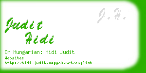 judit hidi business card